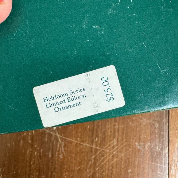 Hallmark "Holiday Heirloom" Silver Plate and Crystal Bell Club Ornament 1989 - Picture 4 of 8